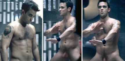 Un homme célèbre nu : Robbie Williams nu intégral