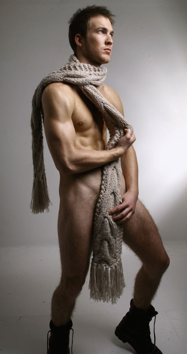 Homme nu habillé pour l’hiver du 31 décembre 2010
